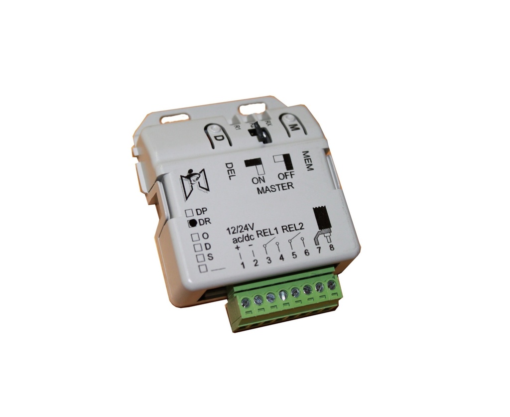 Cardin 2-Kanal Mini-Empfänger 433 MHz FM, S449 12 24V
