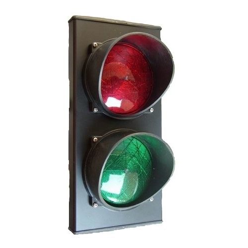 Ampel ROT/GRÜN 18 LED 230V ALU
