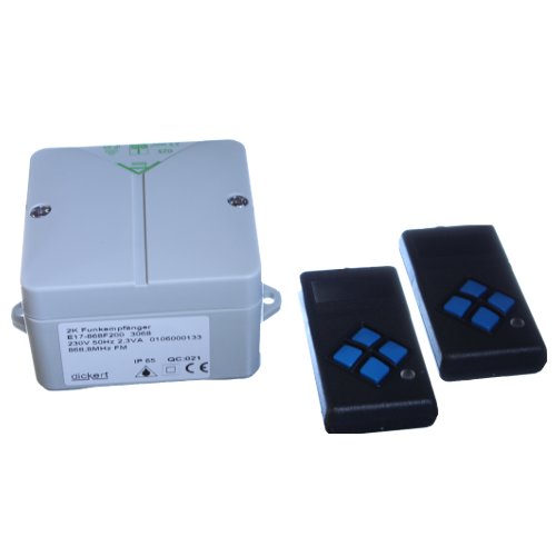 [SET2-43A] SET  2-Kanal Funkempfänger ink. 2 Handsender 433 MHz AM