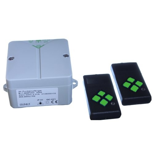 [SET2-86A] SET  2-Kanal Funkempfänger 230V  ink. 2 Handsender 868 MHz AM