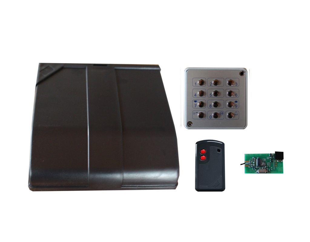 [SET-GE1.86A-2M] SET Codierschaltgerät mit Funk und Metalltastatur, incl. 1 Handsender 868MHz