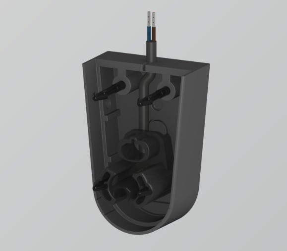 Endkappe mit 2,5m Leitung - für Kontaktprofil 35 55 Sentir Edge (5,5cm)